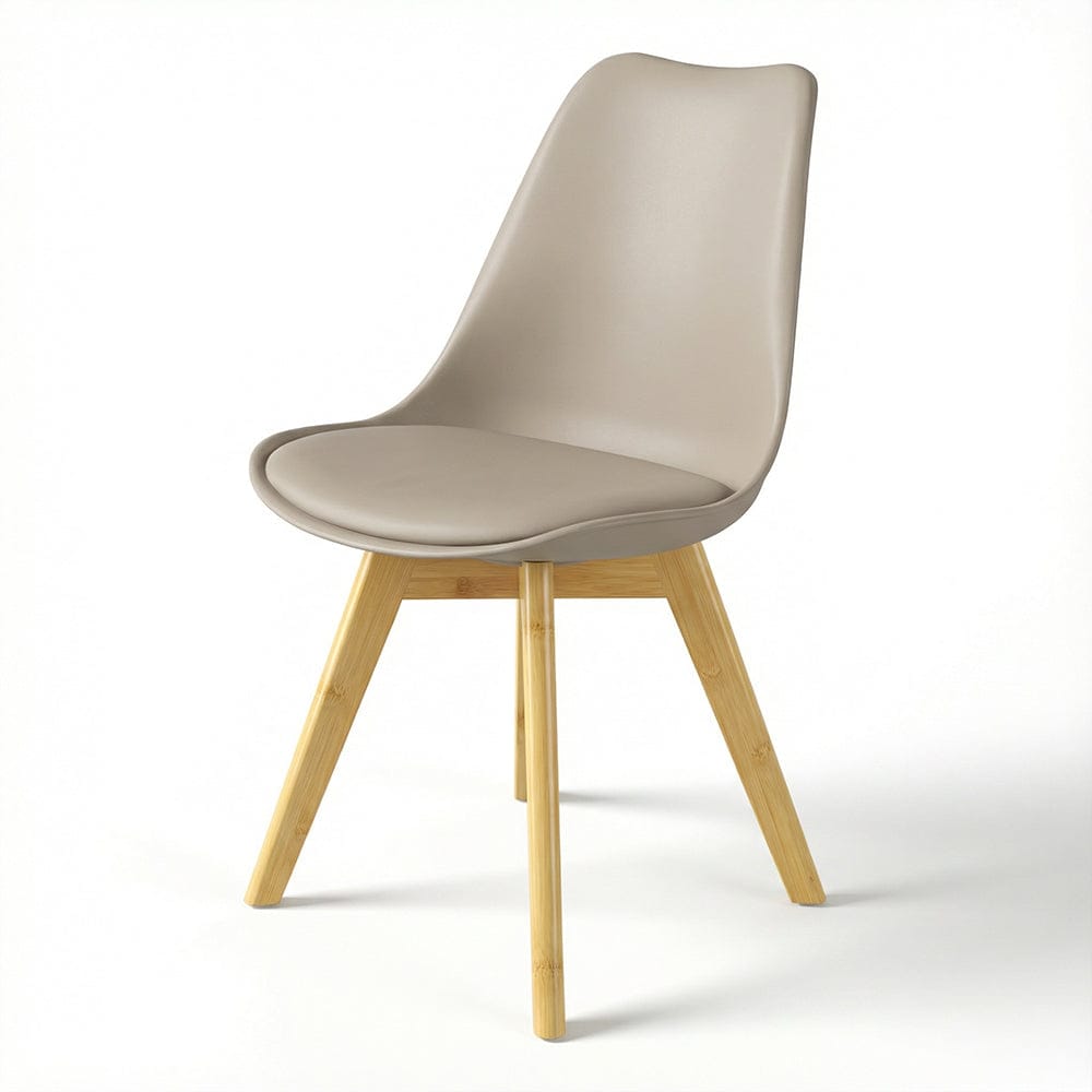 Alpha 55 1 chaise / Taupe Chaise Scandinave – Confort & Design Moderne