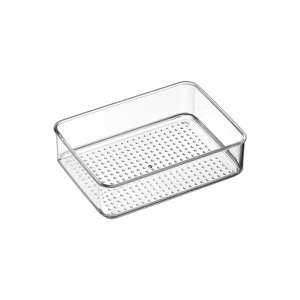 Alpha 55 21x14x4 cm Panier acrylique Pera transparent – Rangement