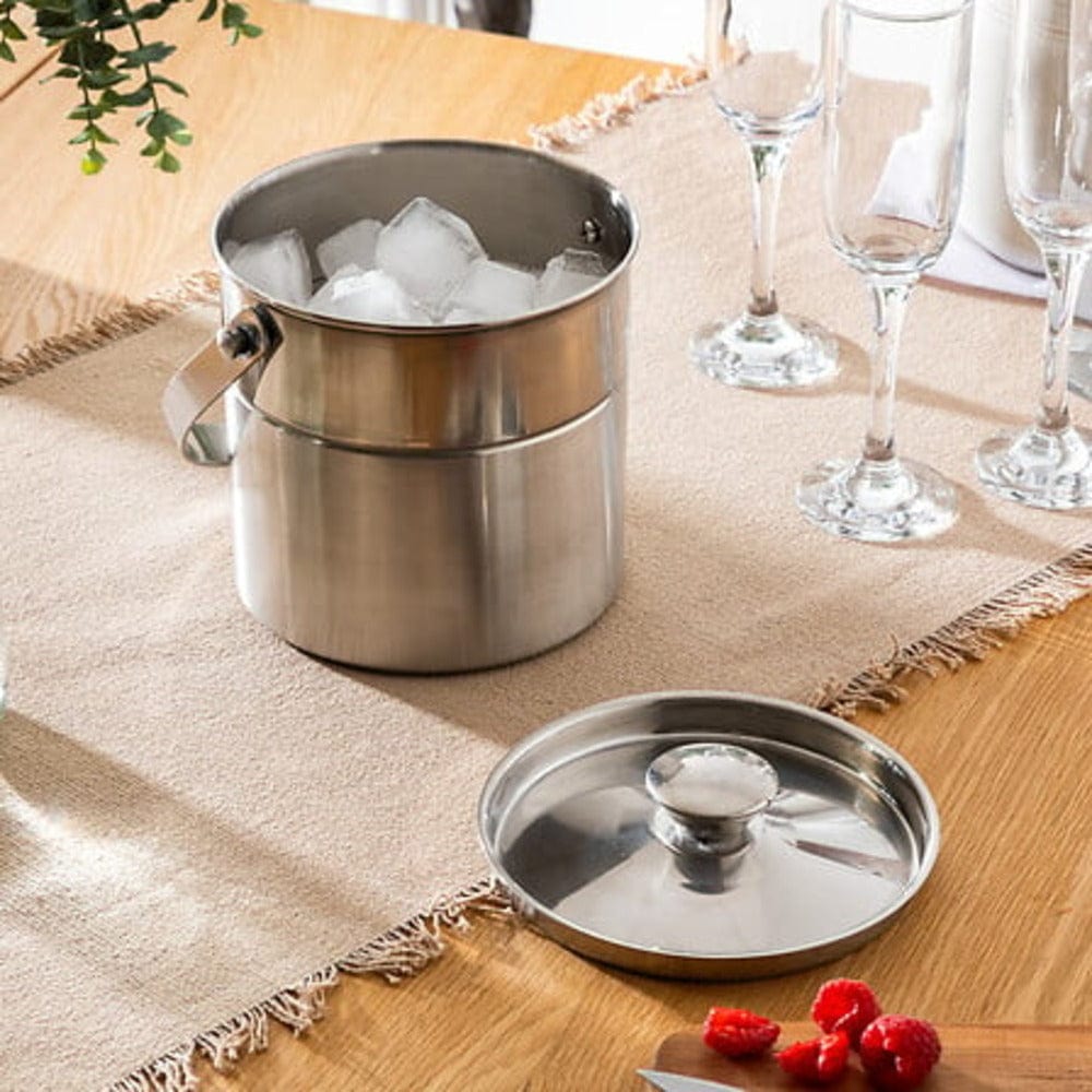Alpha 55 Argent Seau à glace en inox
