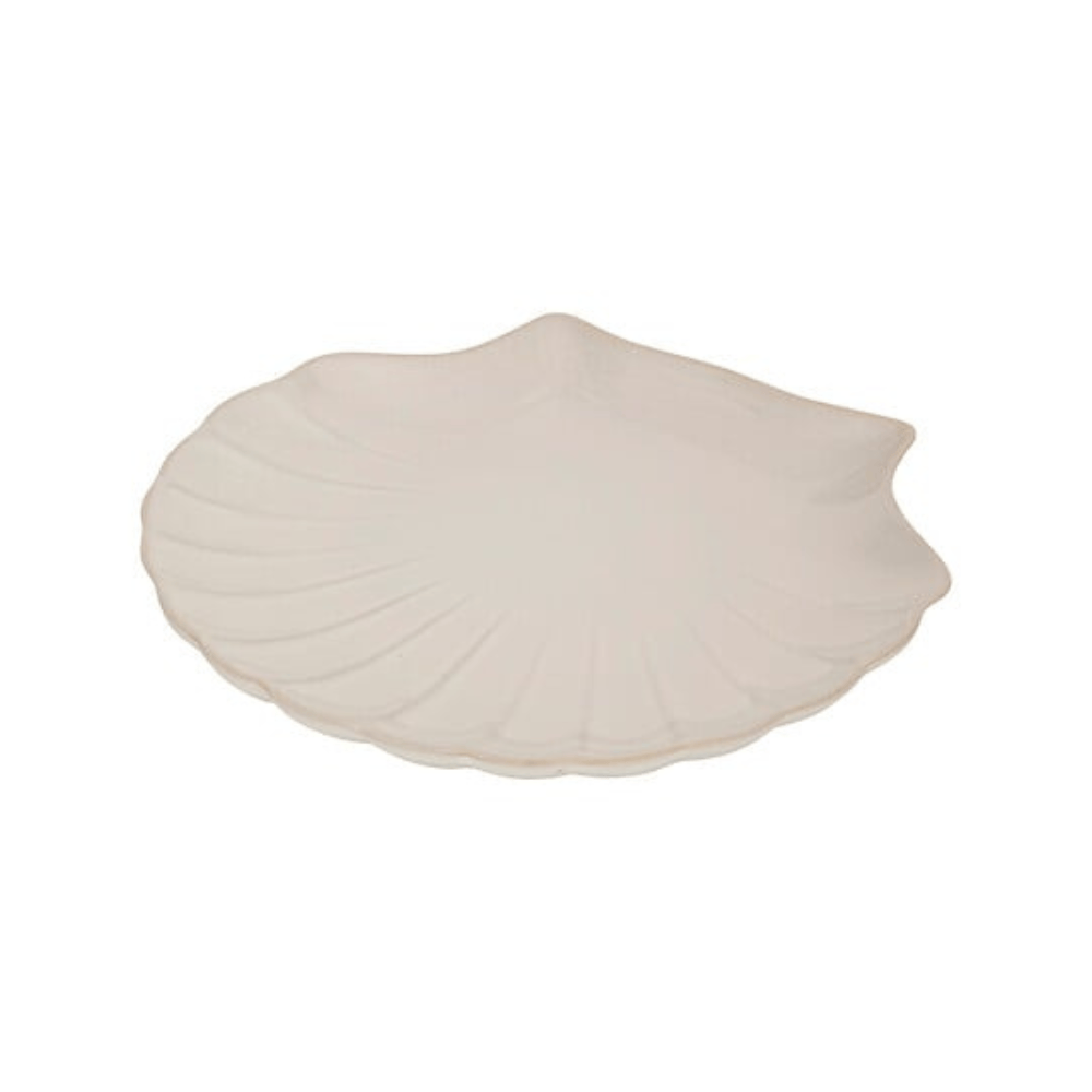 Alpha 55 Assiette de Présentation Coquillage en Grès
