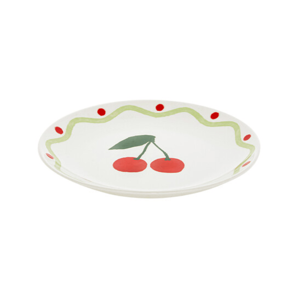 Alpha 55 Assiette dessert Fruity cerise design fruité
