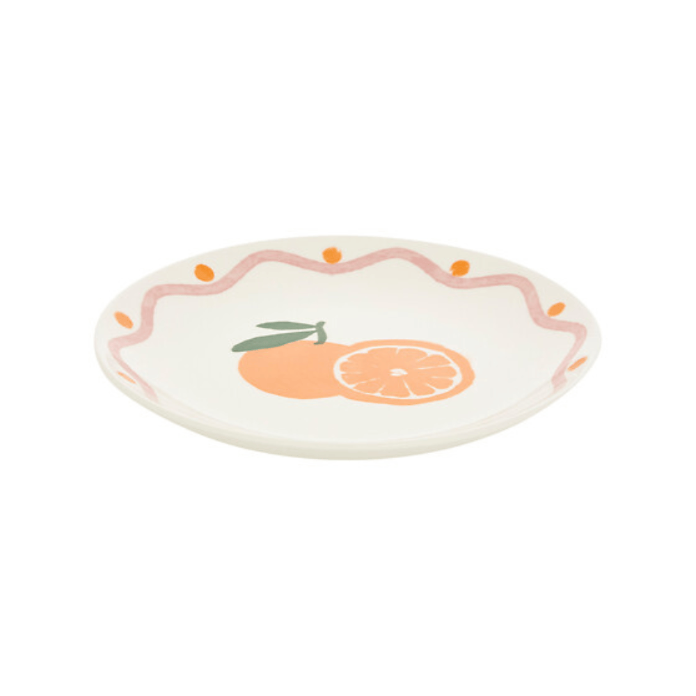 Alpha 55 Assiette dessert Fruity orange design fruité