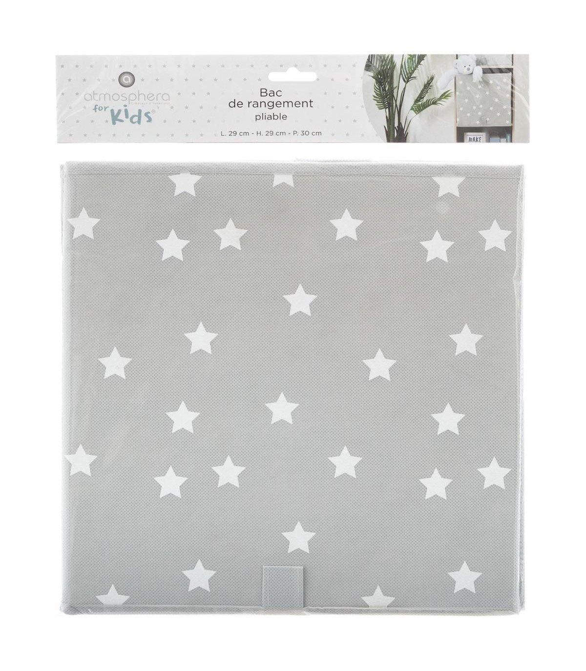 Alpha 55 Bac de rangement pliable gris étoiles