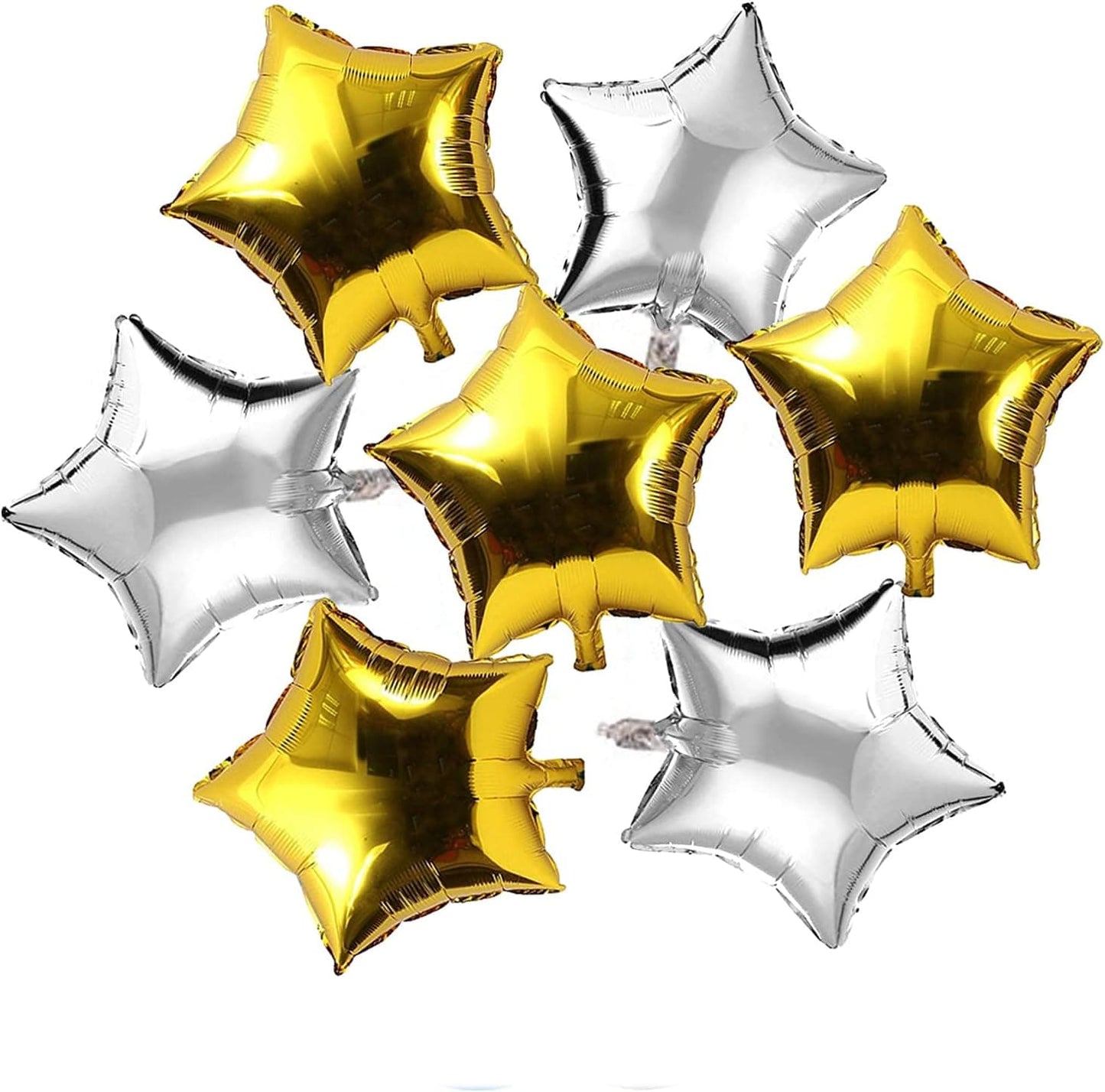 Alpha 55 Ballon en aluminium forme d'étoile 46 cm "or ou argent"