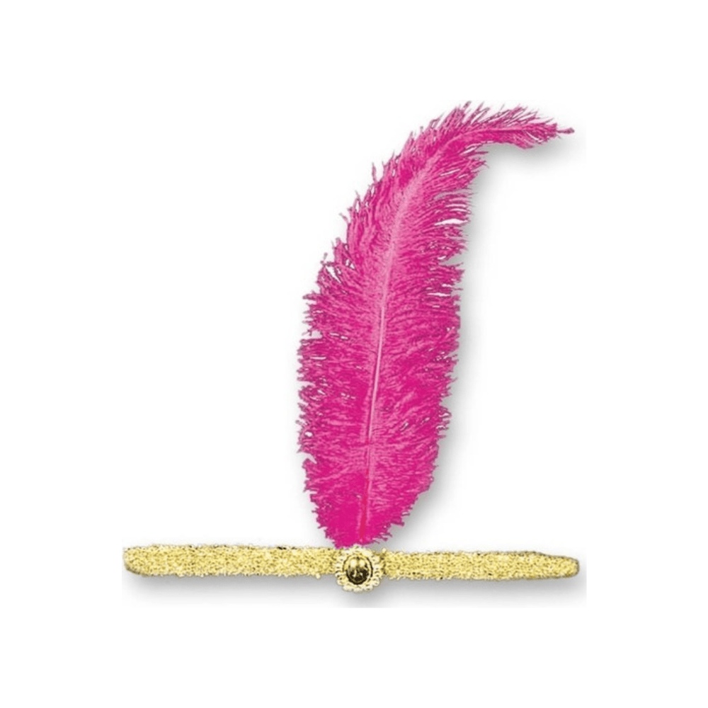 Alpha 55 bandeau charleston Bandeau Charleston avec Plume Fuchsia
