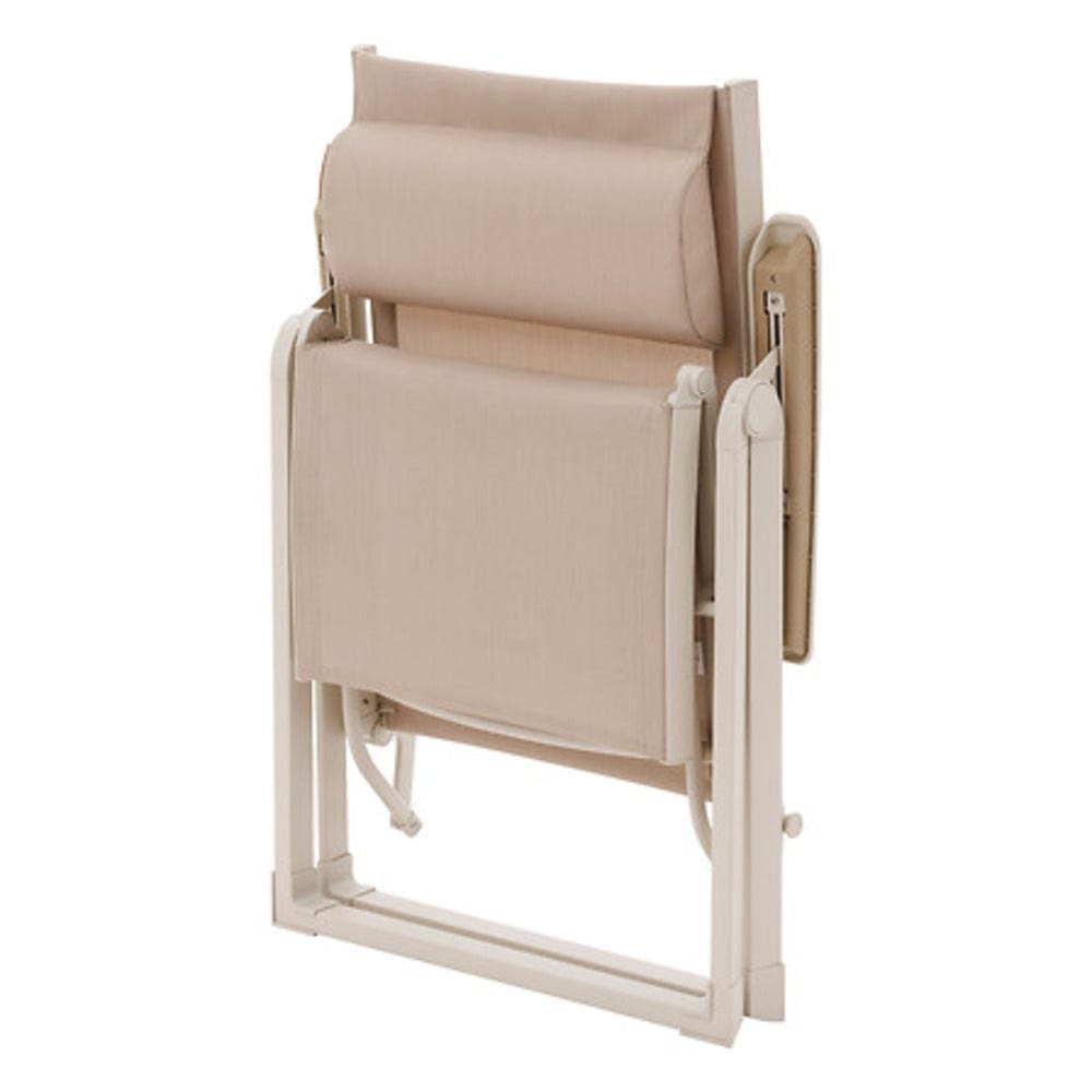 Alpha 55 Beige Fauteuil de jardin inclinable "Decima"