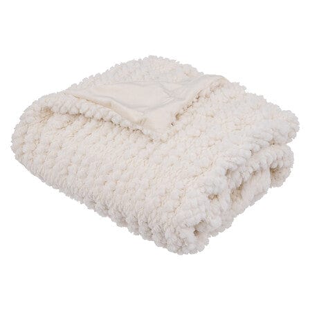 Alpha 55 Beige Plaid fourrure embossé