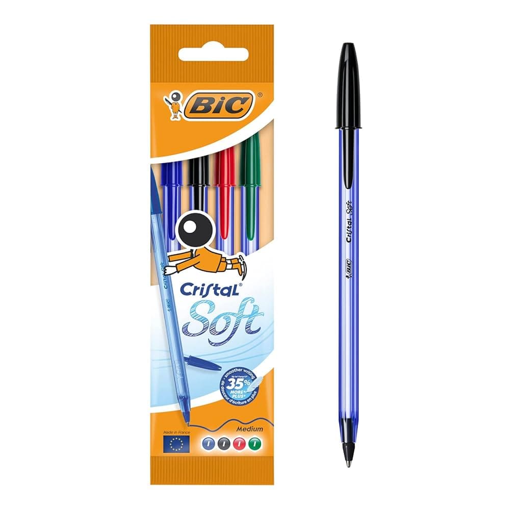 Alpha 55 Bic, Set de 4 stylos cristal soft