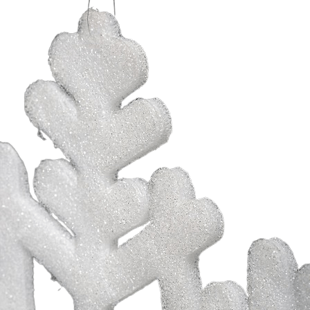 Alpha 55 Blanc Flocon pailleté à suspendre