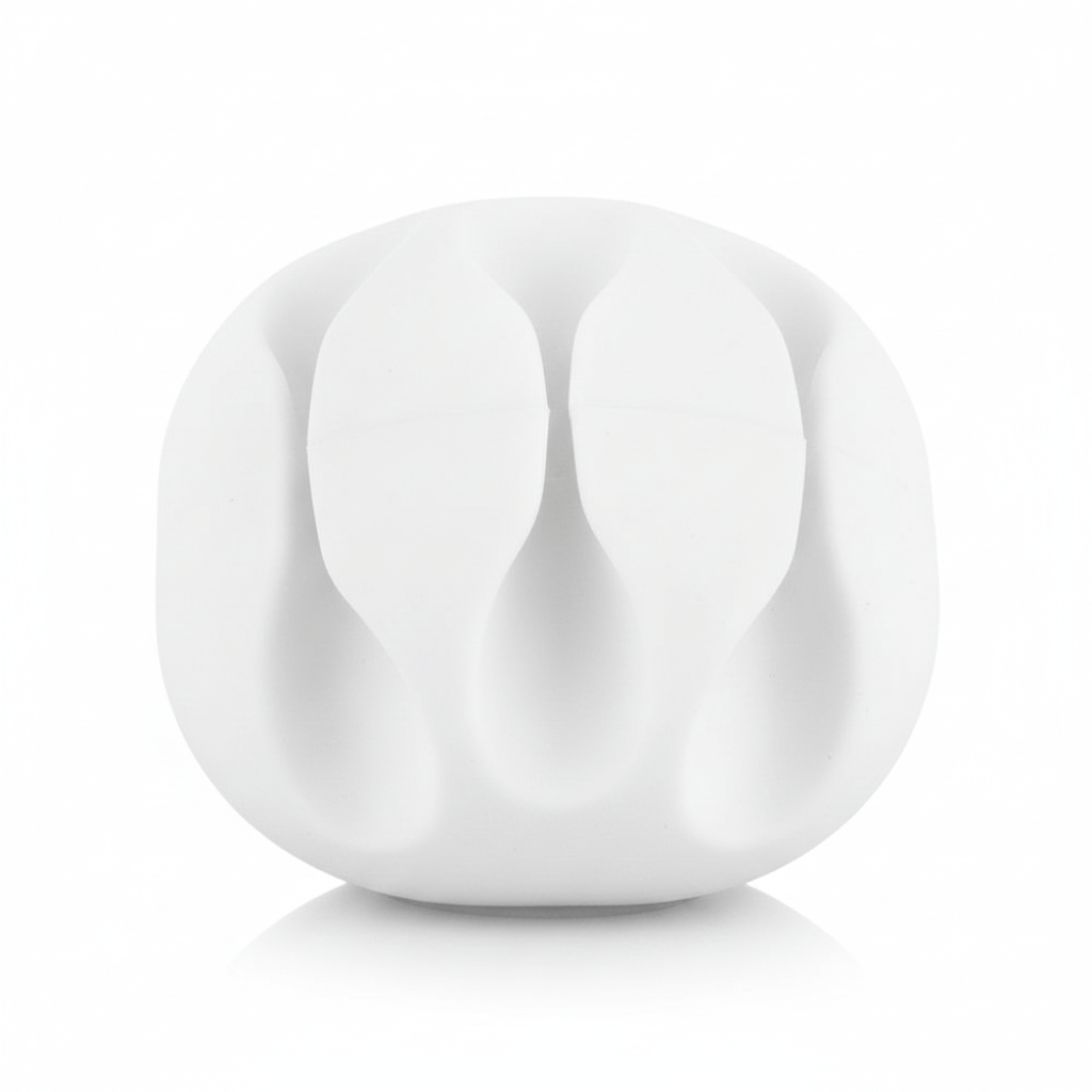 Alpha 55 Blanc Set de 2 range-câbles adhésifs noirs