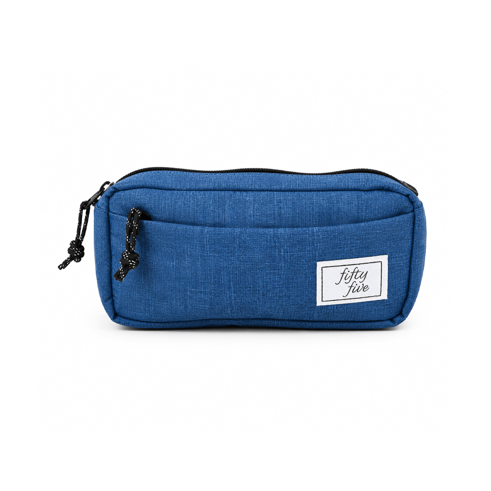Alpha 55 Bleu Trousse 2 Compartiments Chiné
