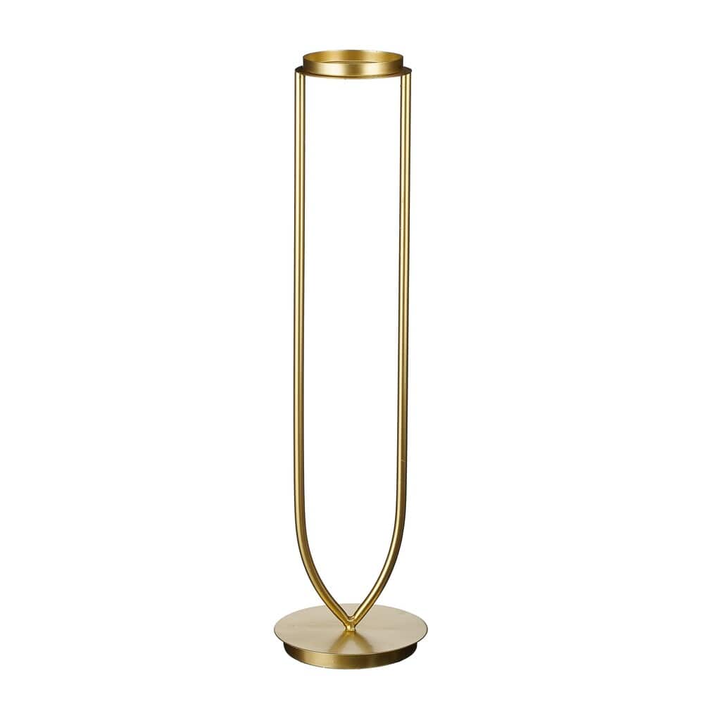 Alpha 55 Bougeoir en Métal Doré – Élégance & Lumière