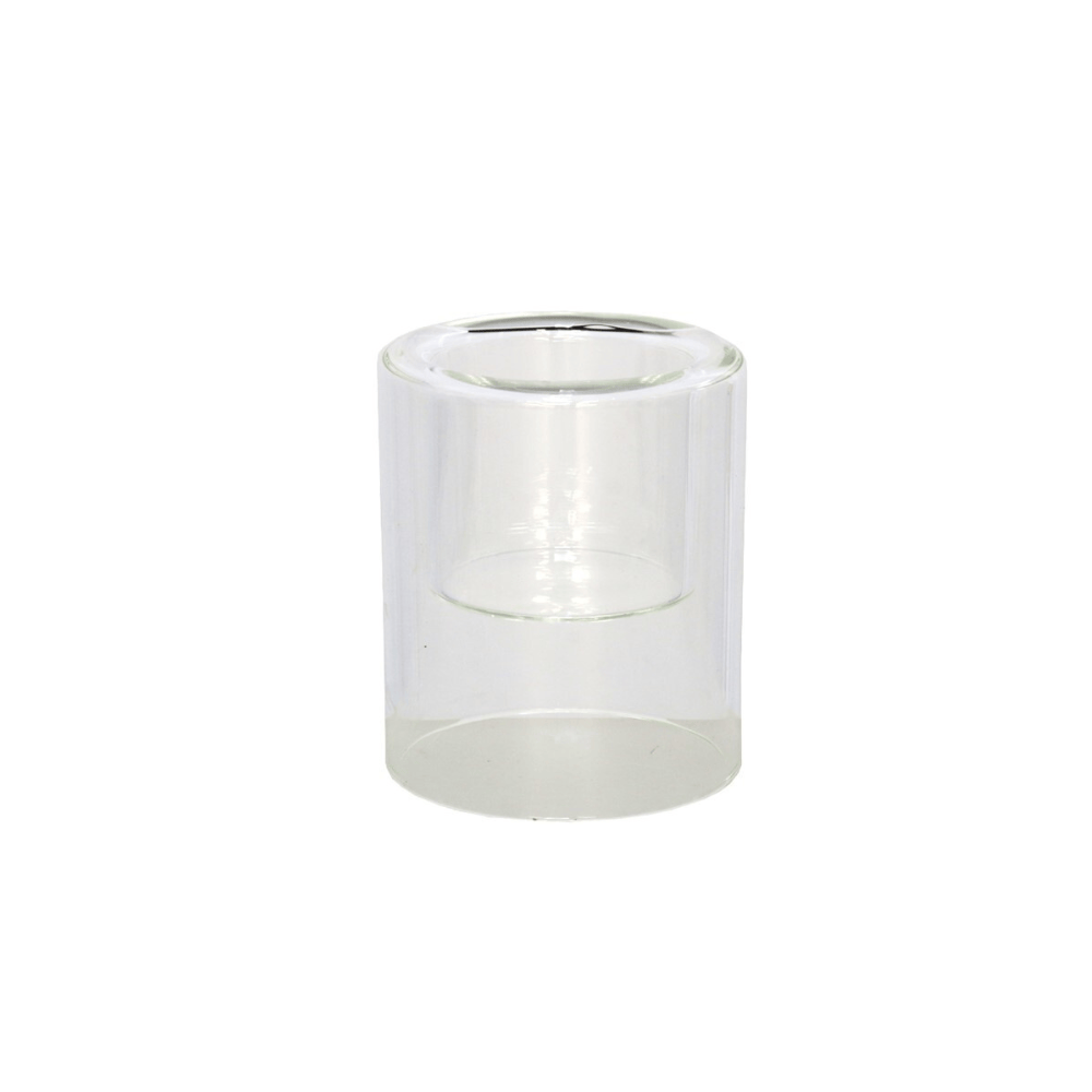 Alpha 55 Bougeoir en verre - Double Paroi