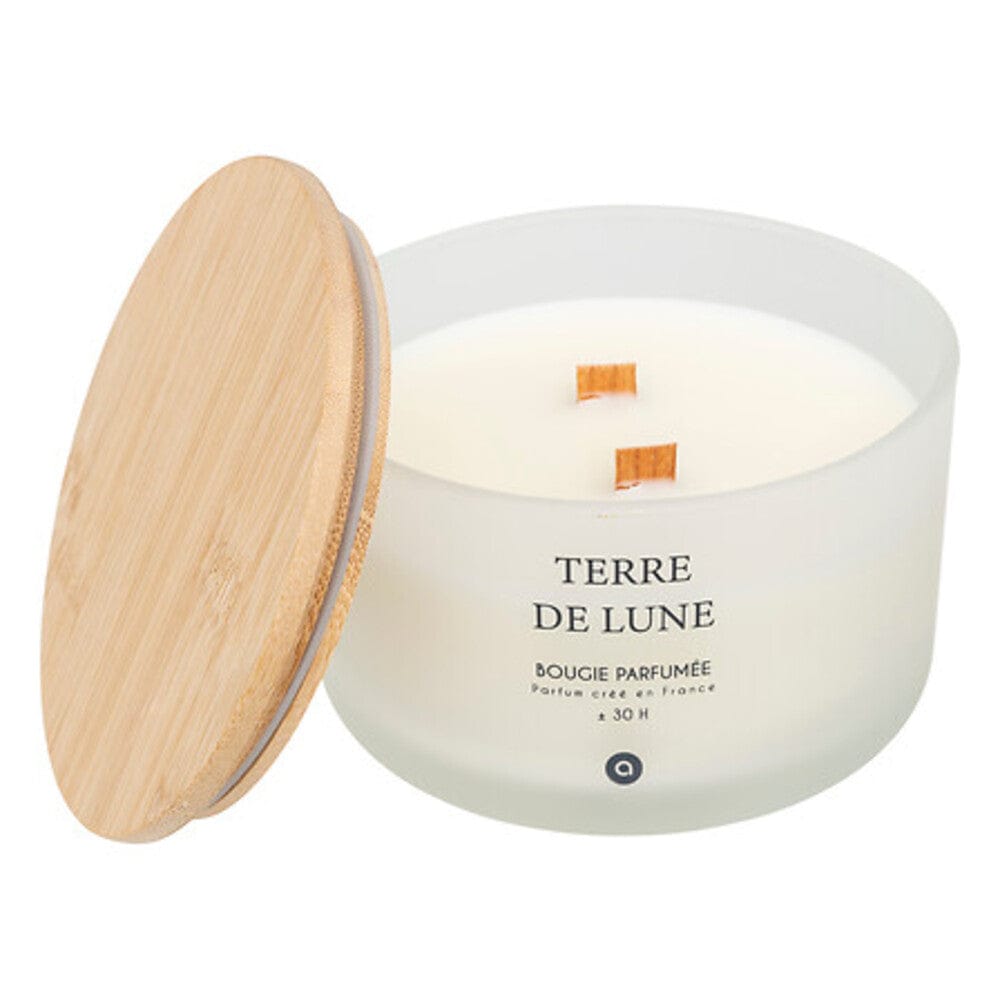 Alpha 55 Bougie Parfumée Sana 420g – Terre de Lune, Pot en Verre