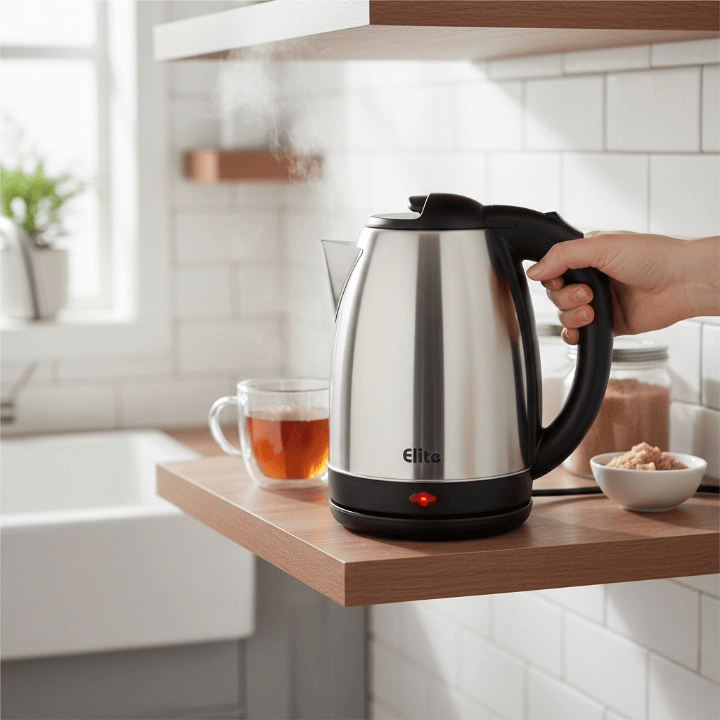 Alpha 55 Bouilloire Elite en Inox 1,8L - Performance & Style