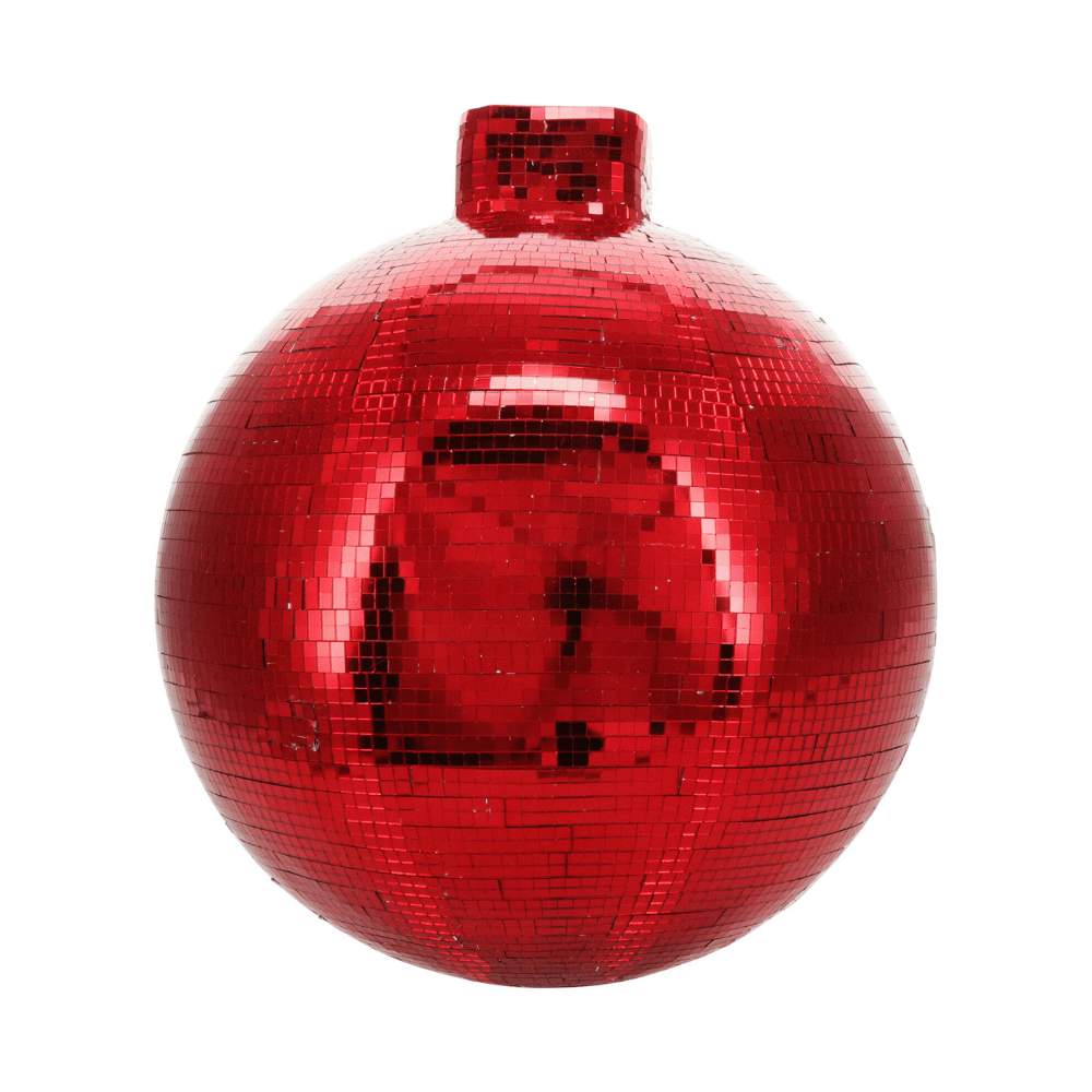Alpha 55 Boule à Facettes Miroir Rouge – Déco Festive