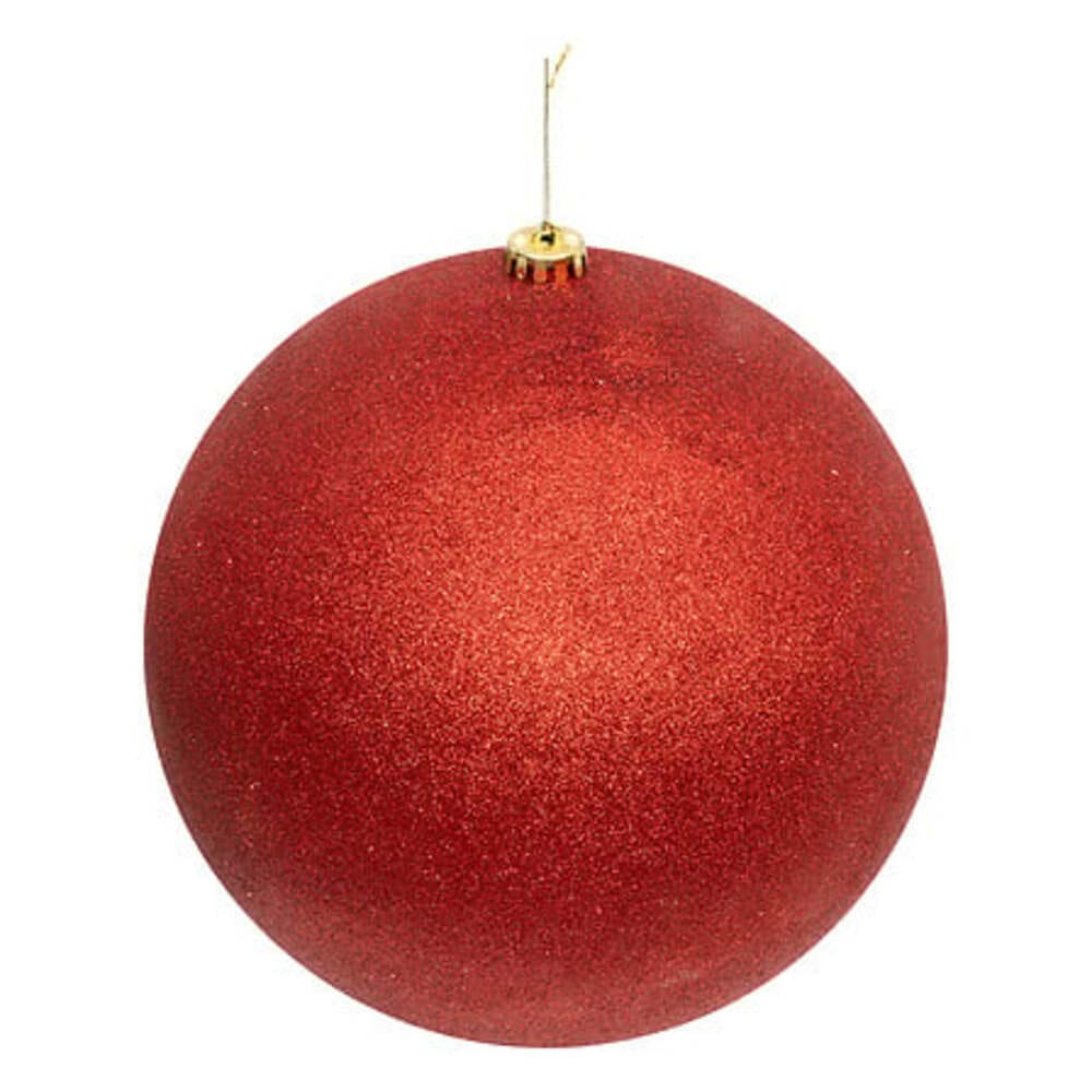Alpha 55 Boule maxi rouge Ø25 cm – Grande décoration de Noël pailletée