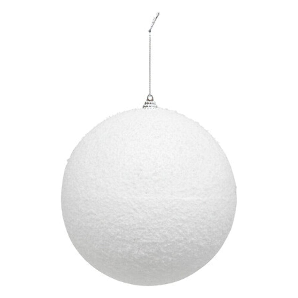 Alpha 55 Boule neige blanche Ø15 cm – Décoration de Noël élégante