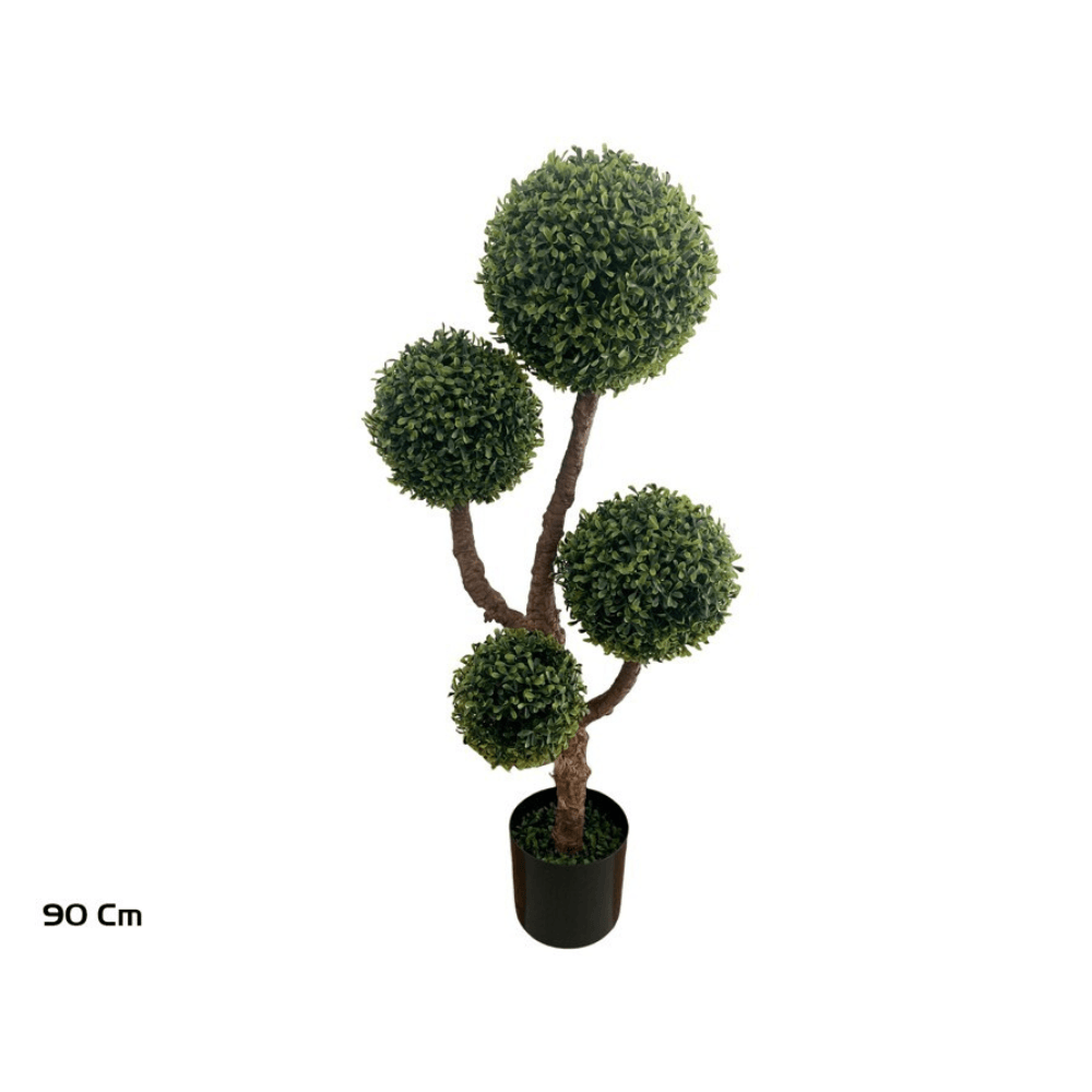 Alpha 55 Boules buis topiaires en pot vert déco