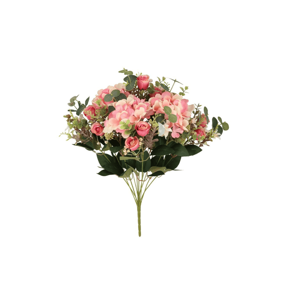 Alpha 55 Bouquet de 11 hortensias décoratifs élégants