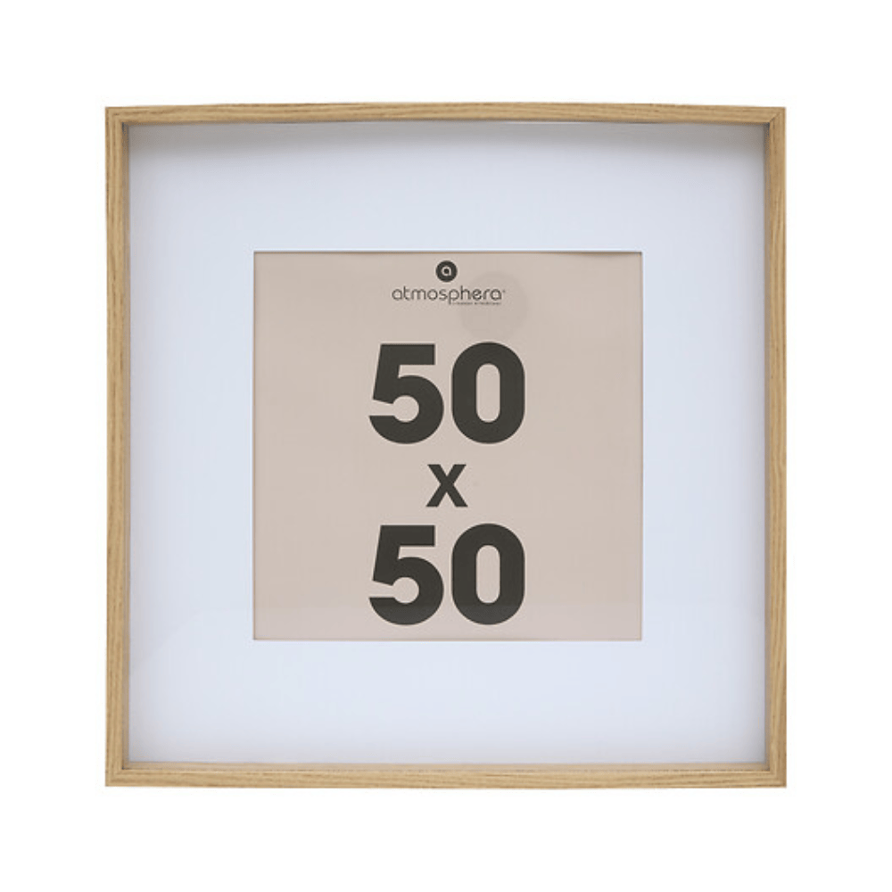 Alpha 55 Cadre Photo Axel 50 x 50 cm Naturel – Décoration Murale