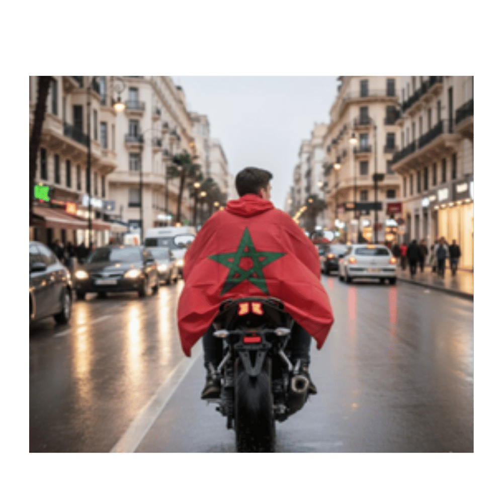 Alpha 55 Cape du Maroc avec Capuche – Accessoire Supporter