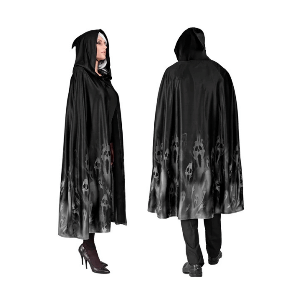 Alpha 55 Cape fantôme Halloween – Déguisement effrayant adulte/enfant