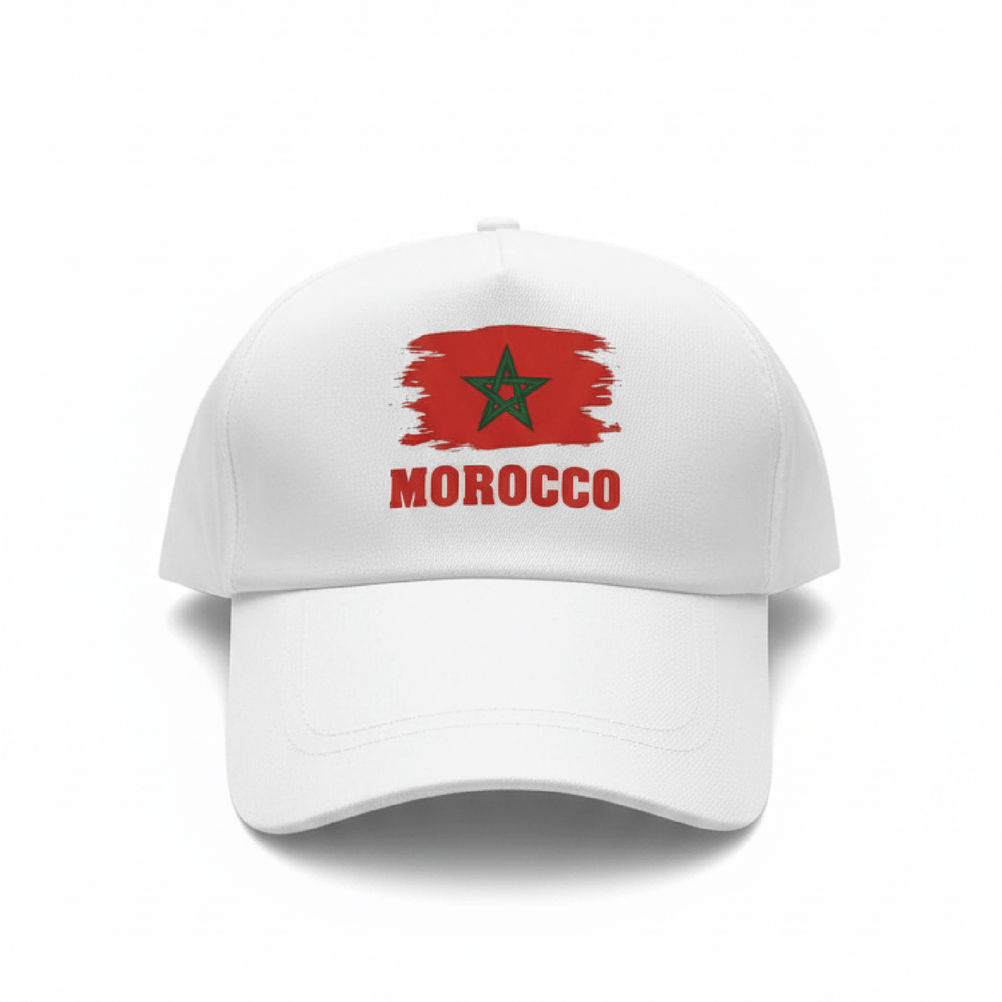 Alpha 55 Casquette Maroc en Polyester Blanc – Supporter