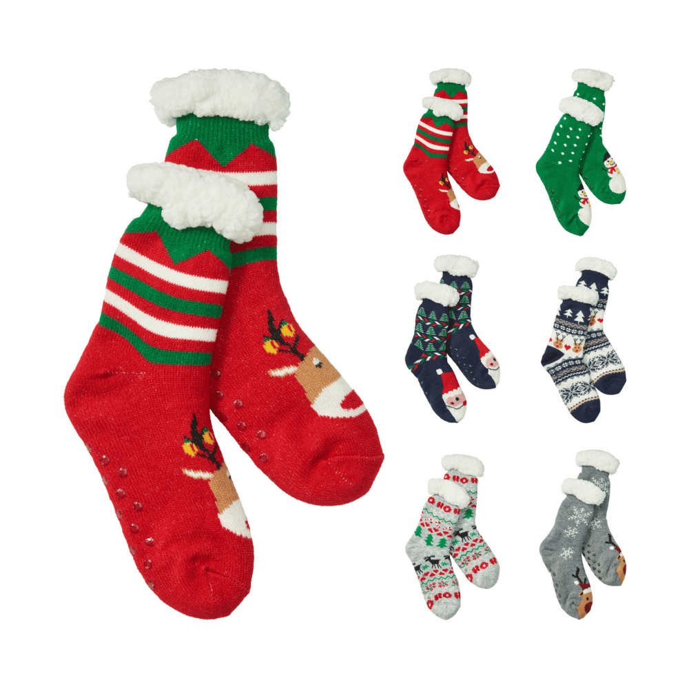 Alpha 55 Chaussettes Antidérapantes Tricotées – Taille Unique