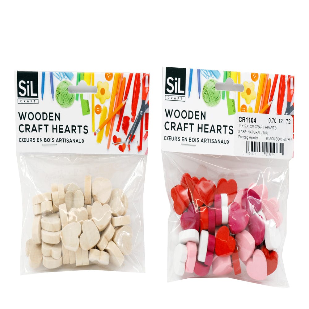 Alpha 55 Cœurs en bois naturel