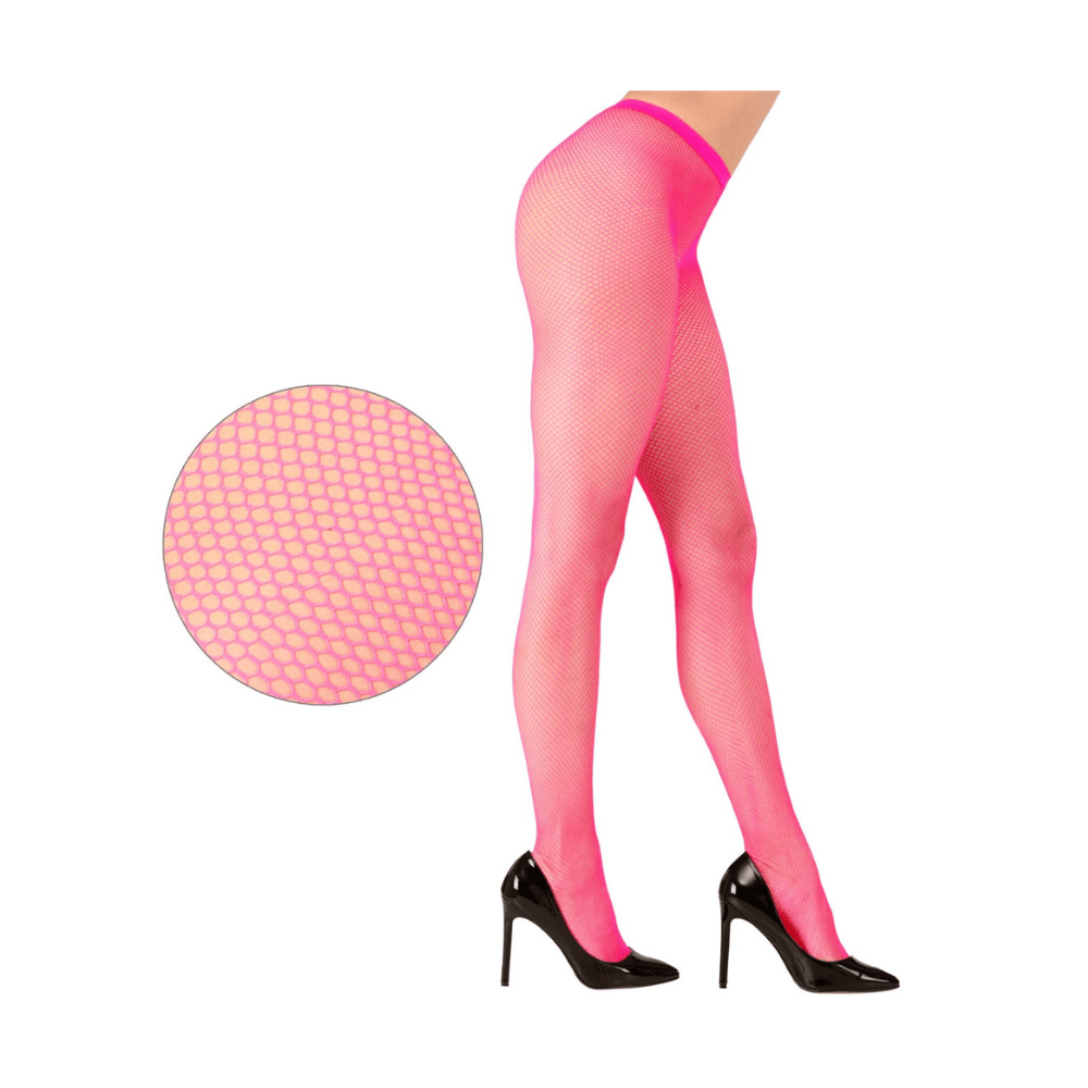 Alpha 55 Collants Résille Roses Accessoire Halloween