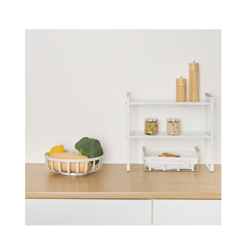 Alpha 55 Corbeille à fruits métal Balm blanc – Design moderne