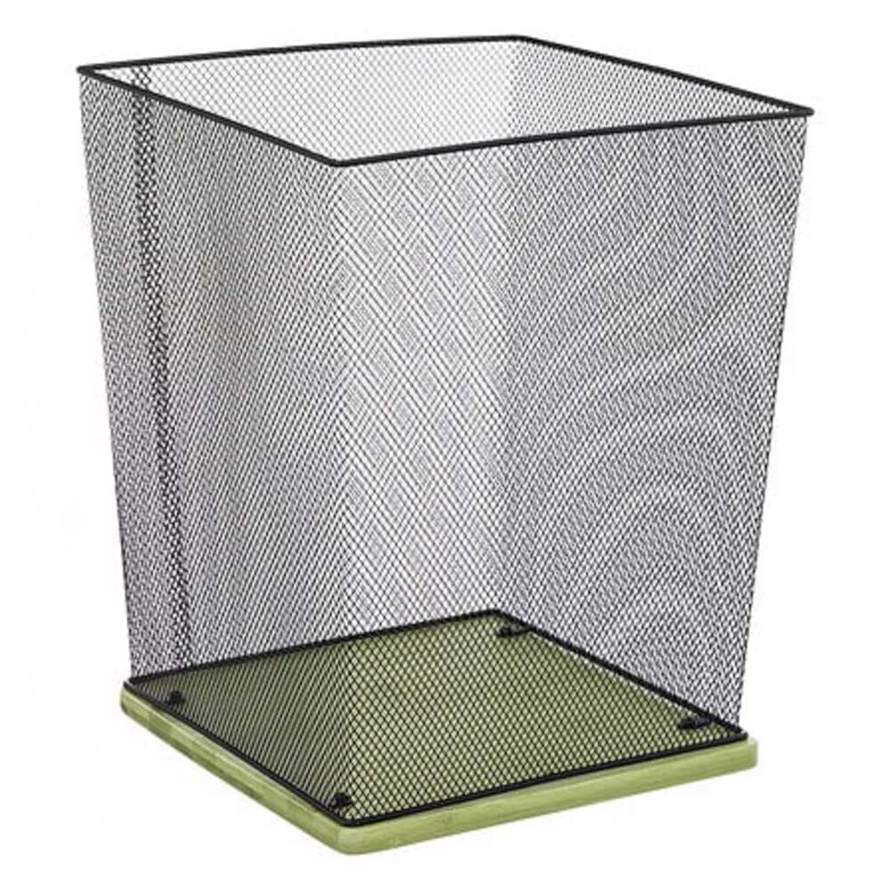 Alpha 55 Corbeille de bureau en métal et bambou