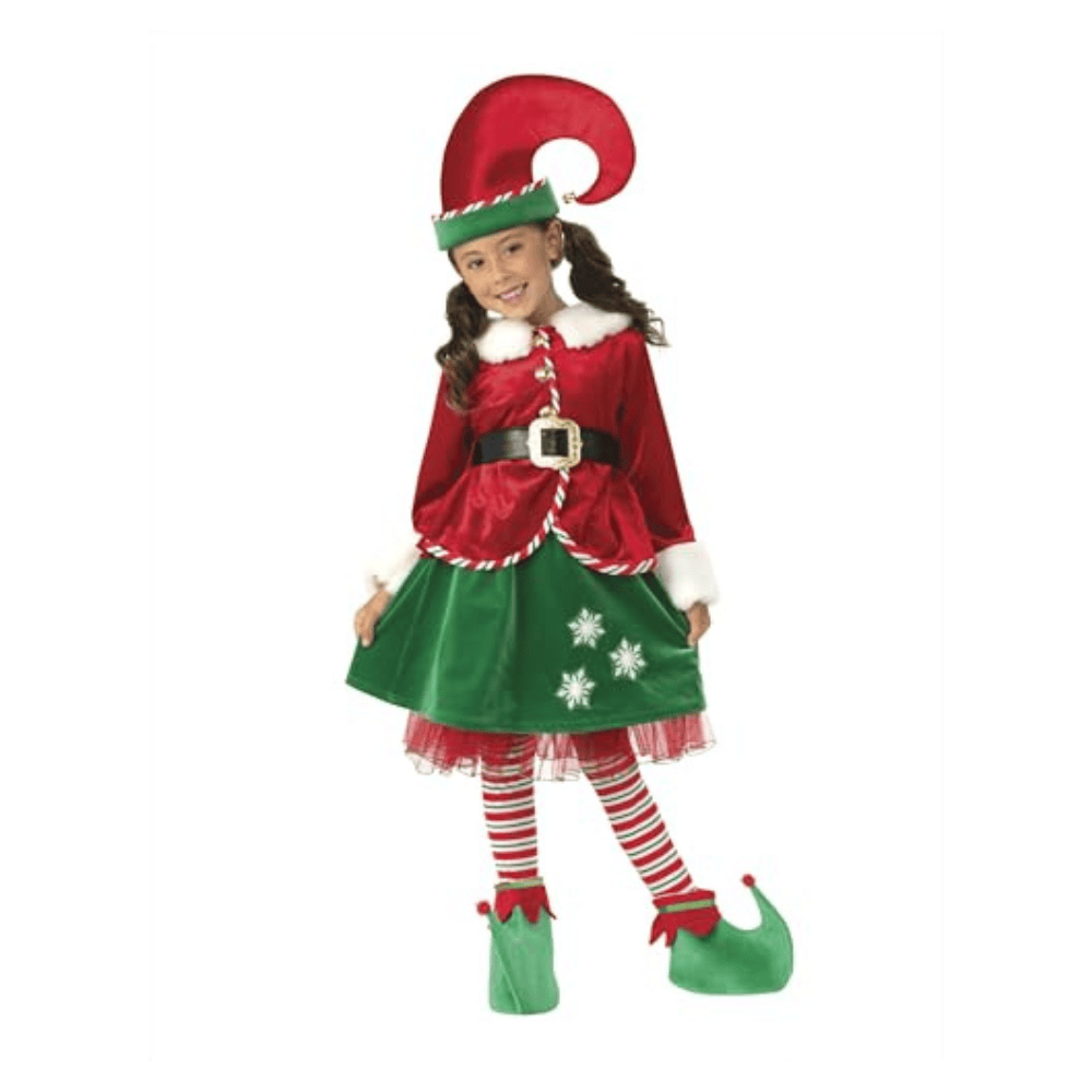 Alpha 55 Costume Lutin de Noël Fille – Déguisement Enfant