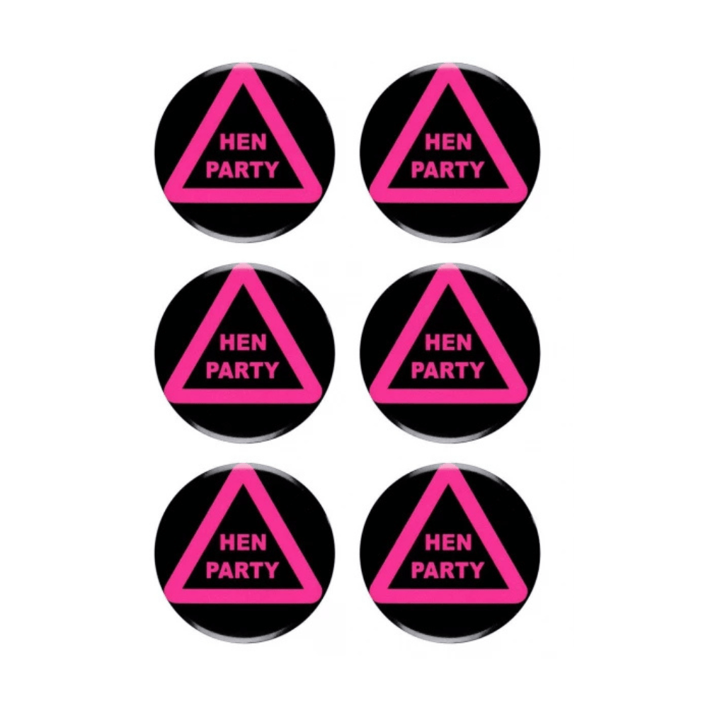 Alpha 55 costume Set 6 Broches Bride to Be Hen Party