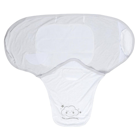 Alpha 55 Couverture emmaillotage pour bébé 26x15 cm blanc