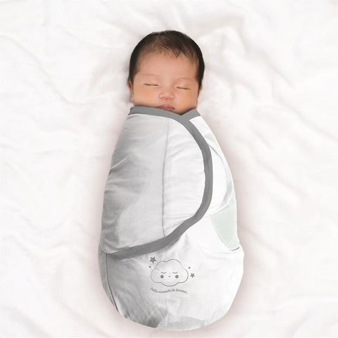 Alpha 55 Couverture emmaillotage pour bébé 26x15 cm blanc