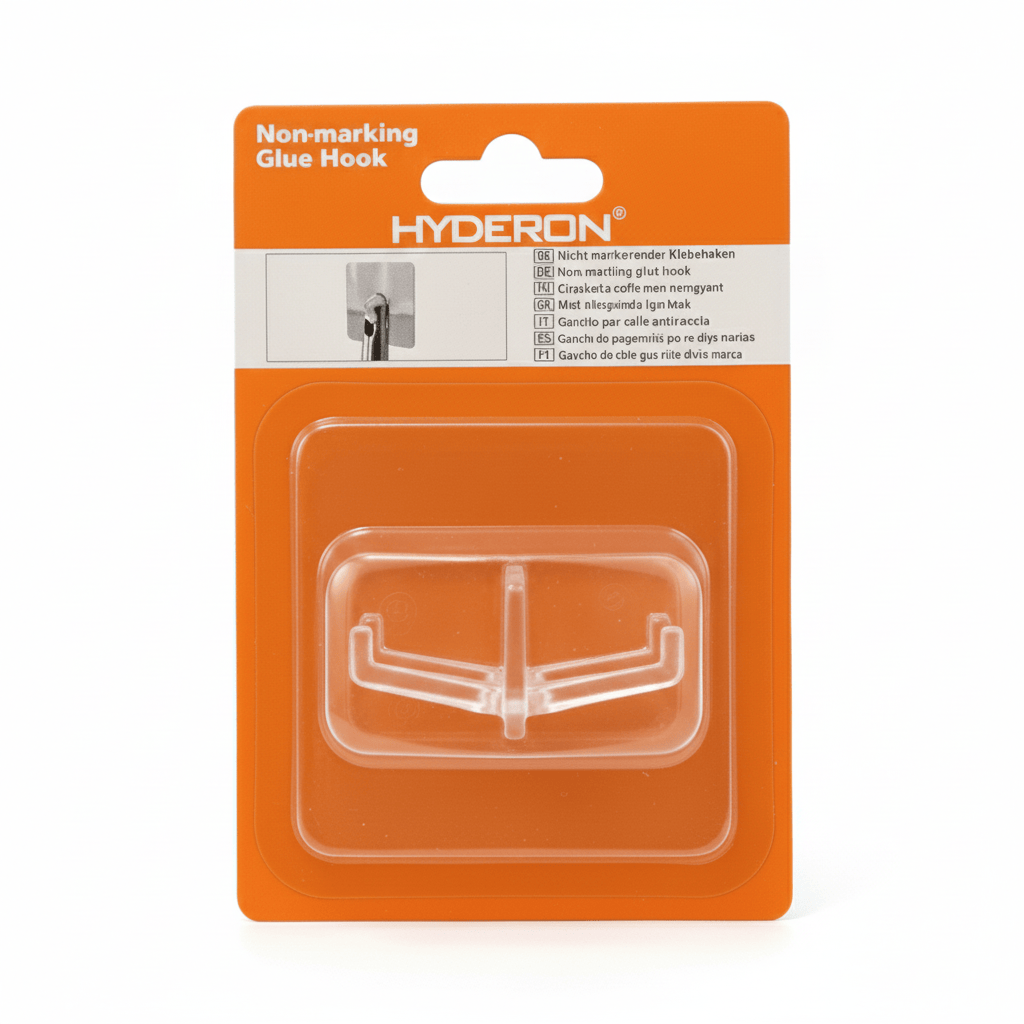 Alpha 55 Crochet adhésif transparent discret et résistant