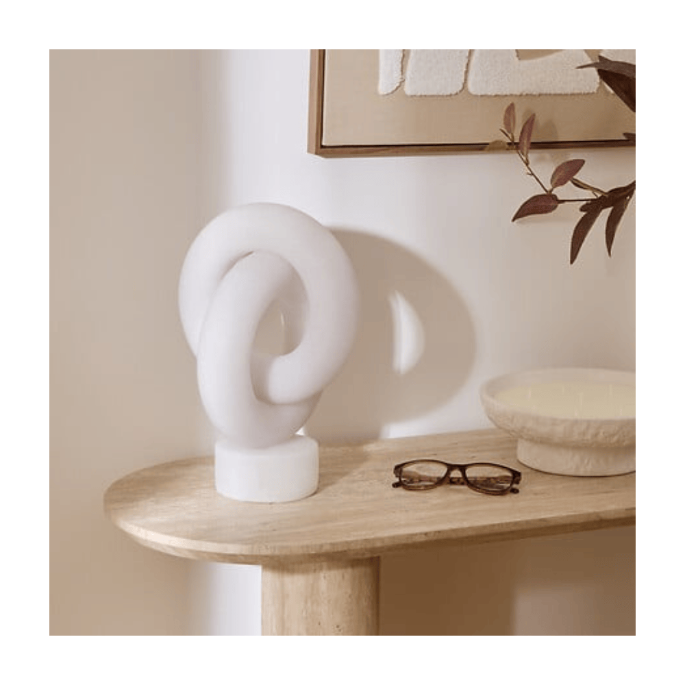 Alpha 55 Déco à Poser Louan en résine blanc élégante