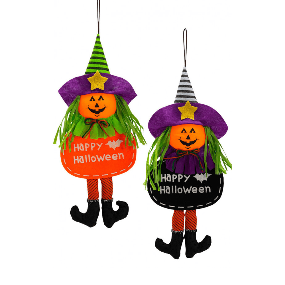 Alpha 55 décoration à suspendre Multicolore Sorcière en feutre