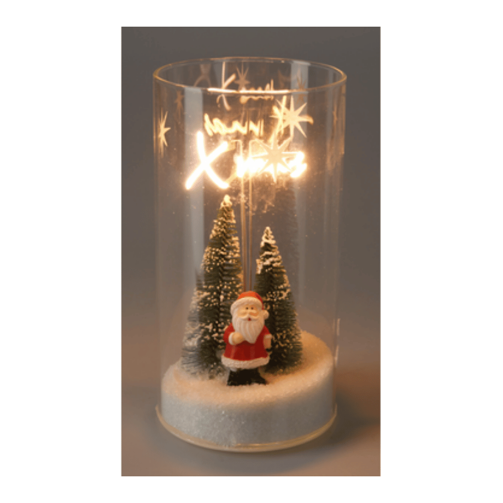 Alpha 55 Décoration de Noël lumineuse dans un vase en verre