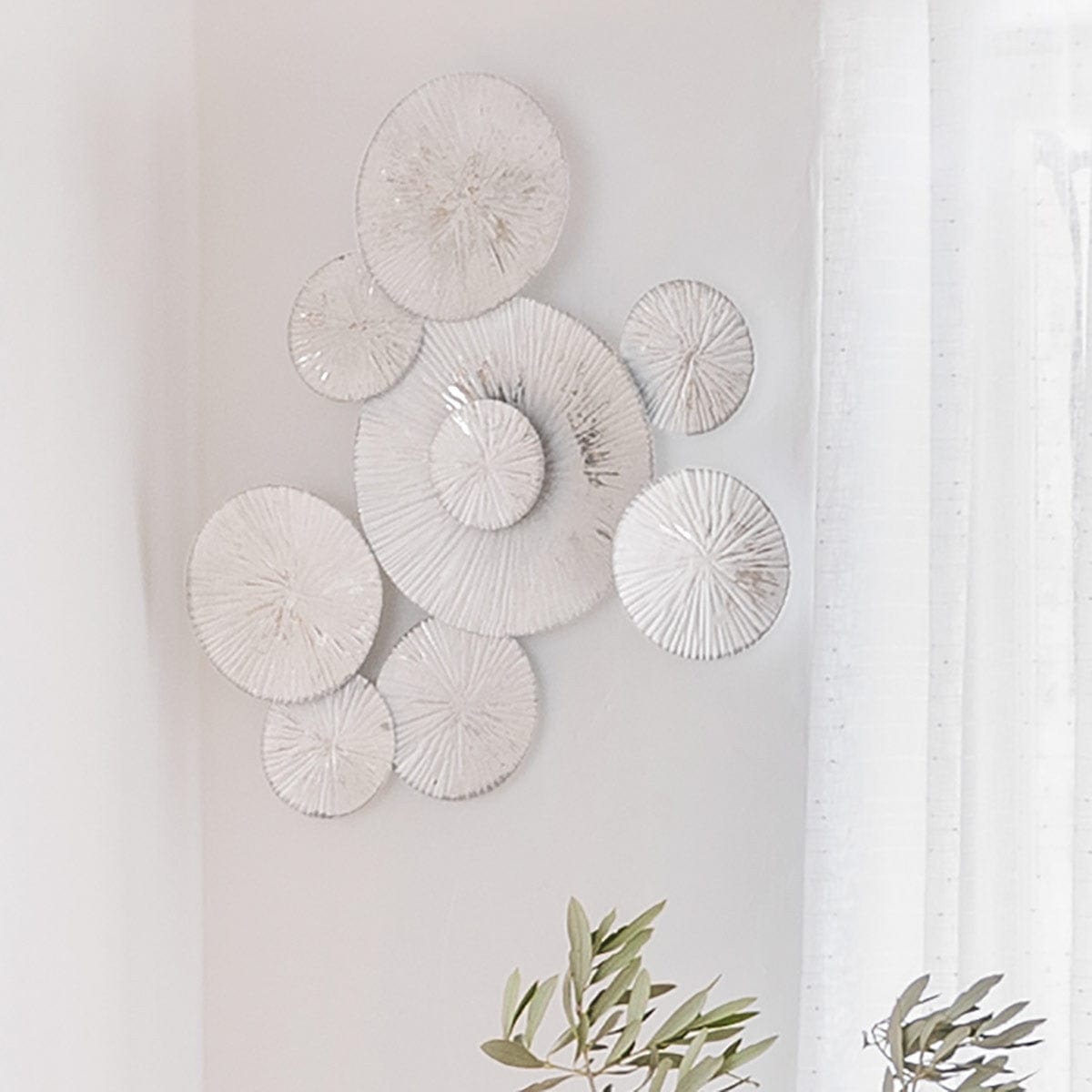 Alpha 55 Décoration murale métal Rond 75x61 cm