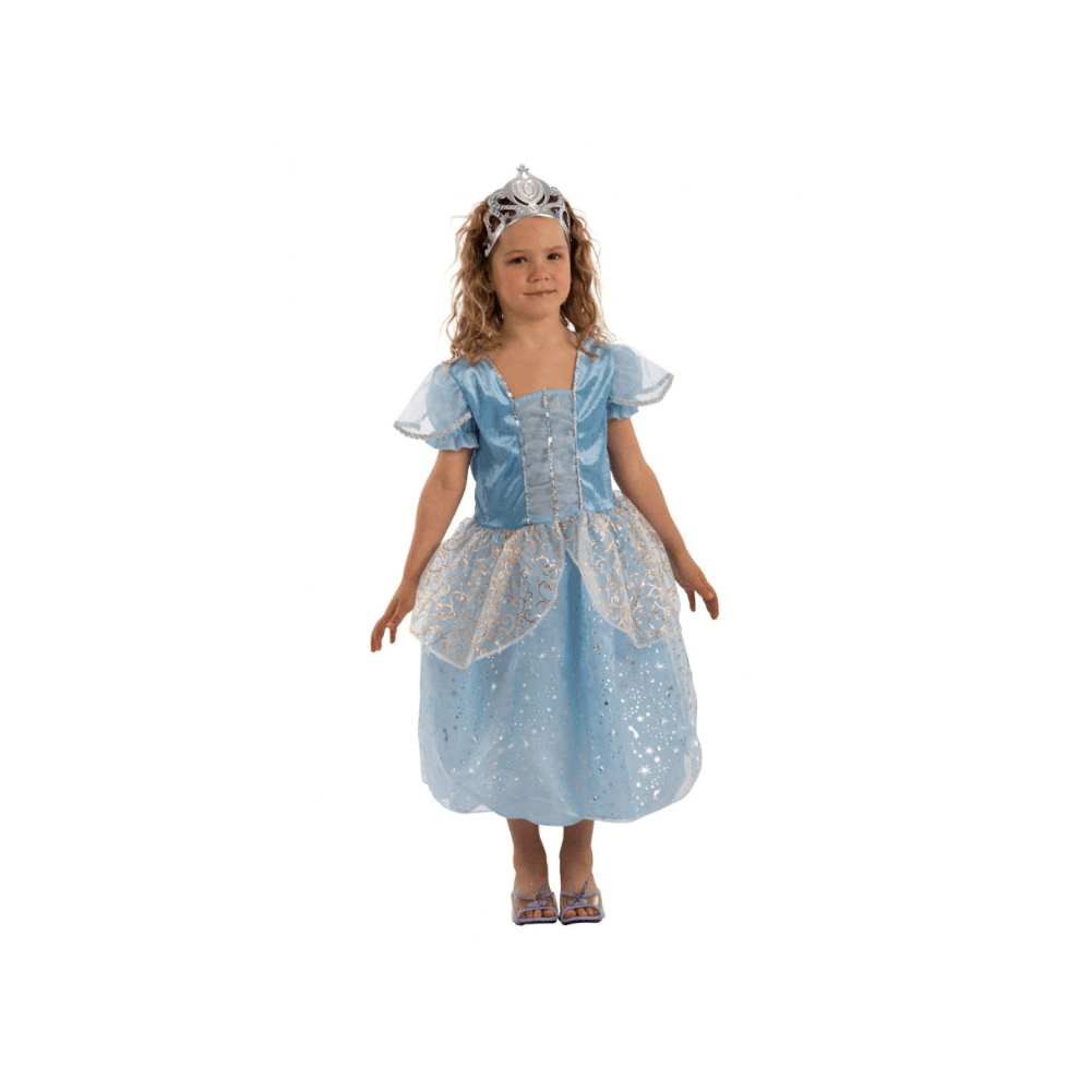 Alpha 55 Déguisement Princesse bleu ciel 4-5 ans