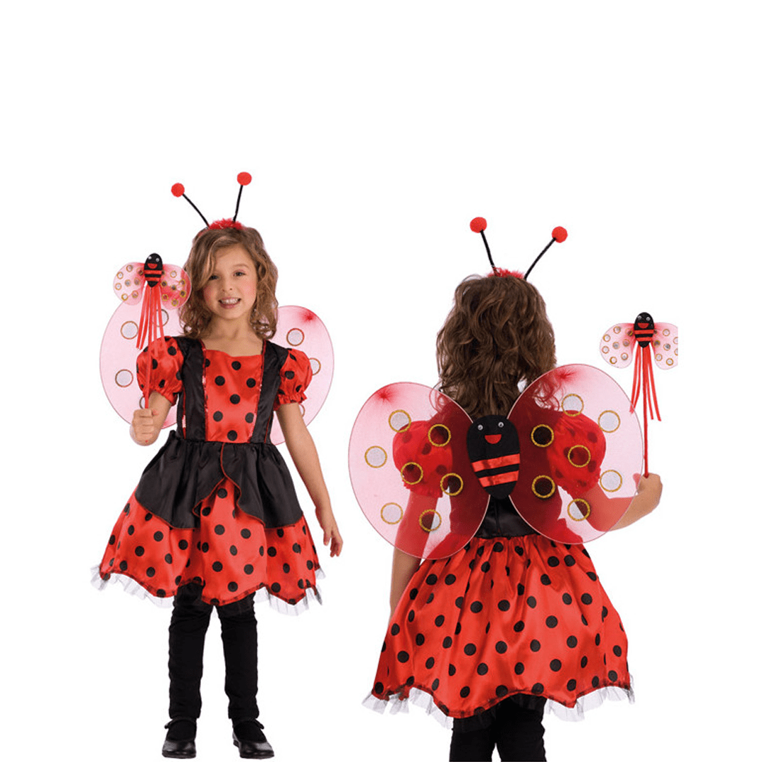 Alpha 55 Déguisment enfant, set Coccinelle 3 pièces
