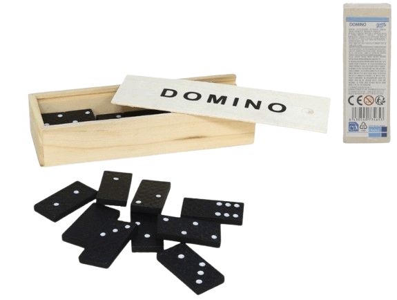 Alpha 55 Dominos en boîte bois – Jeu classique