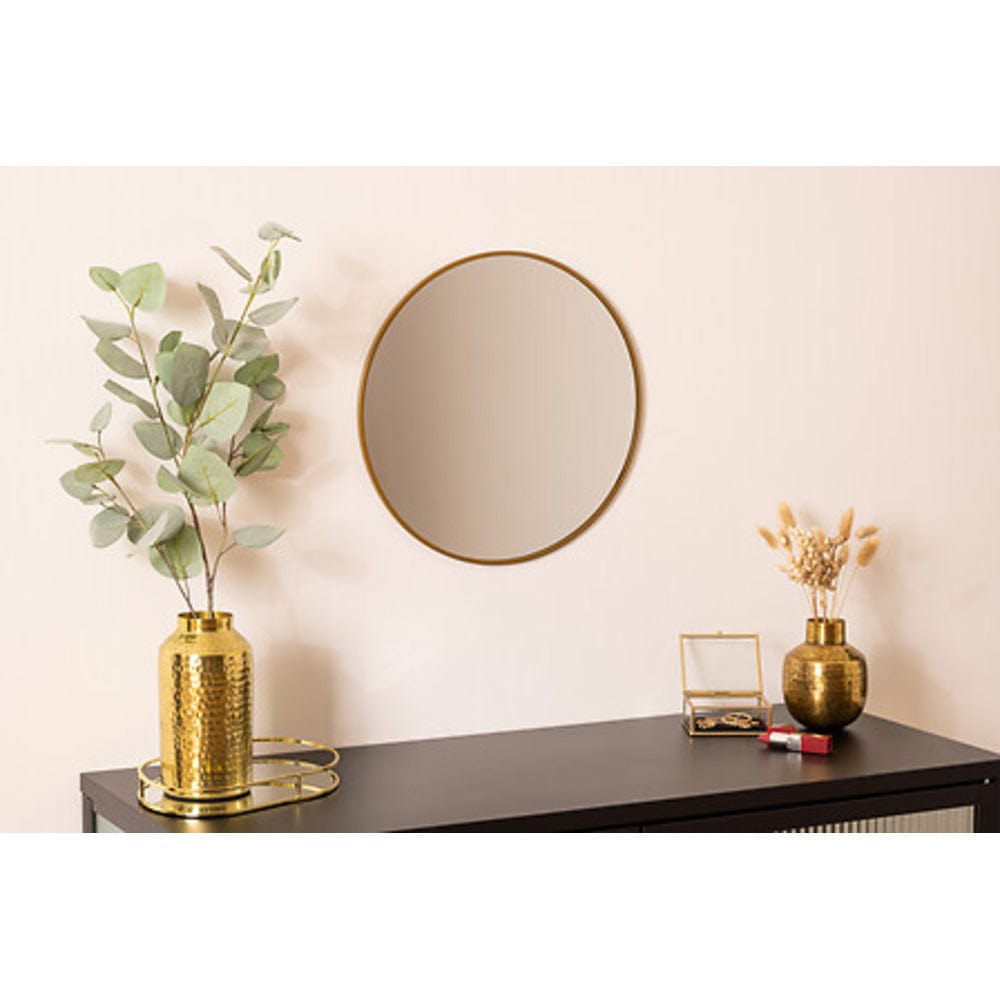 Alpha 55 Doré Miroir rond moulure