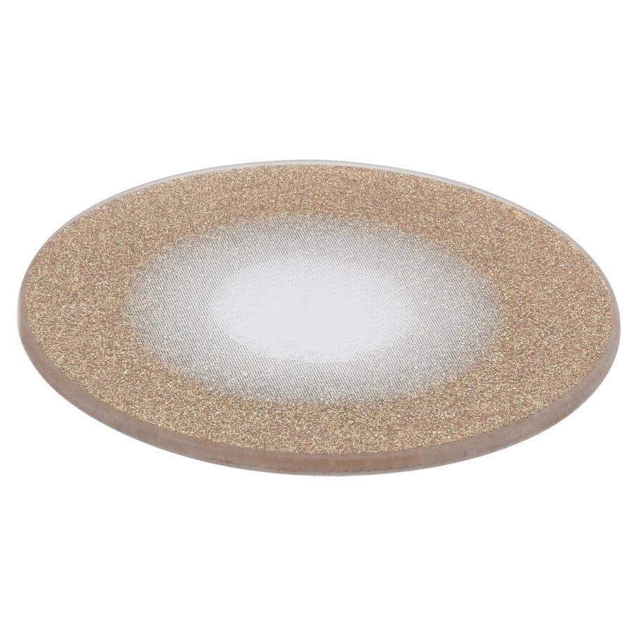 Alpha 55 Dorée Sous bougie 15cm en verre a paillettes