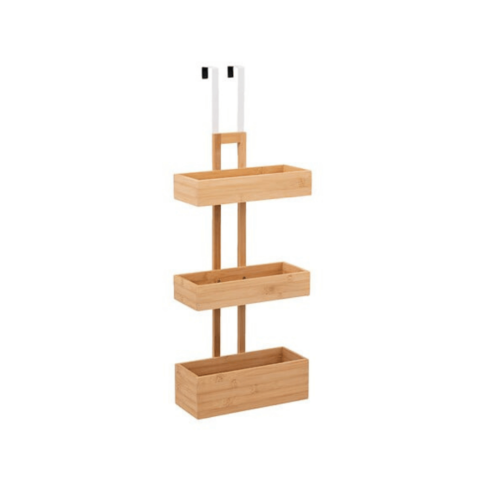 Alpha 55 Étagère de porte 3 niveaux en bambou