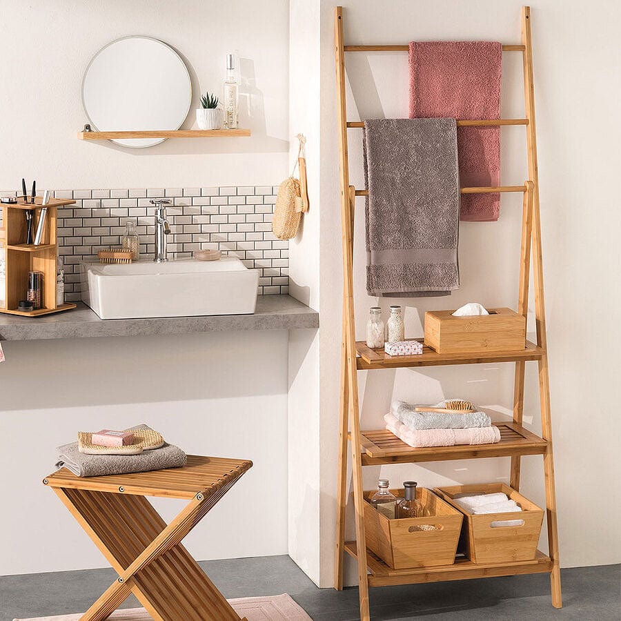 Alpha 55 Etagère porte -serviette 152c53 cm bambou