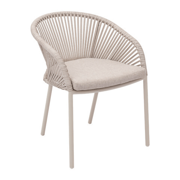Alpha 55 Fauteuil Oryon aluminium argile extérieur confortable